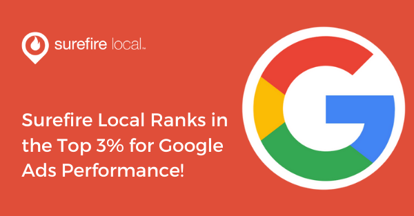 Surefire Local Earns Google Premier Partner Status, Ranking in the Top 3% for Google Ads Performance!